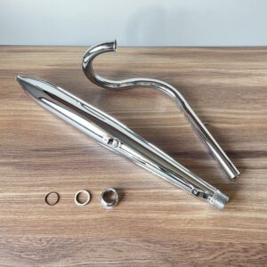 NOWY DUELLS komplet zestaw wydechowy tłumik GWINTOWANY MOTORYNKA ROMET